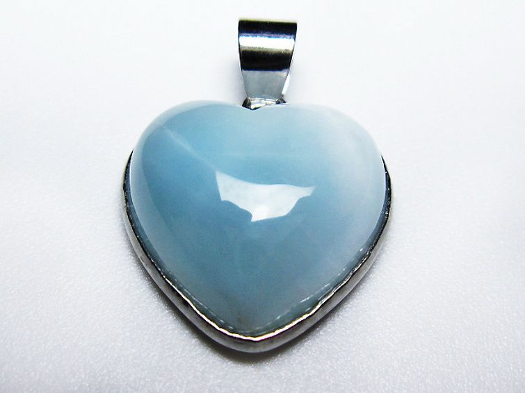 ラリマーハート ペンダント [T495-4041] 3枚目