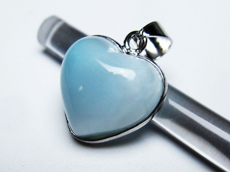 ラリマーハート ペンダント [T495-4047] 2枚目