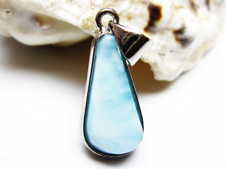 ラリマー ペンダント [t495-4266] 2枚目