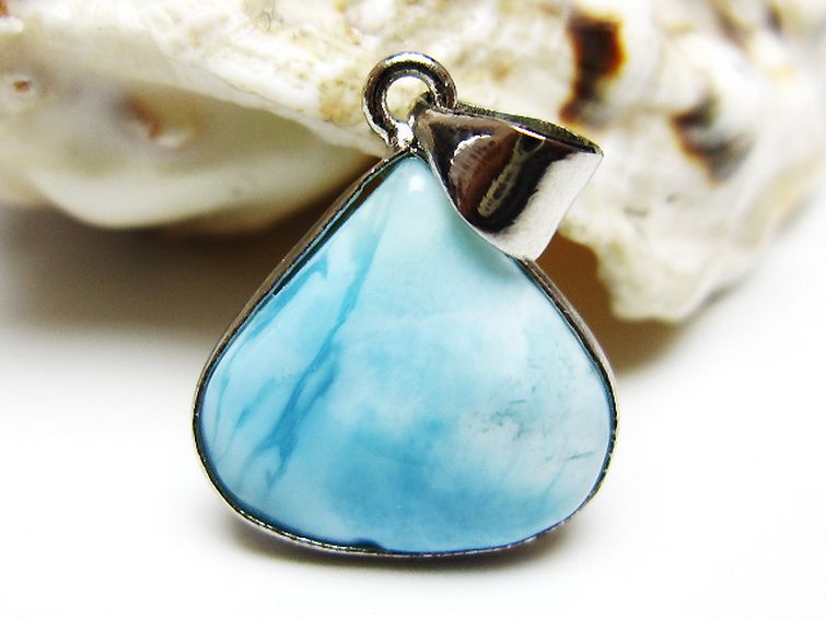 ラリマー ペンダント [T495-4301] 1枚目