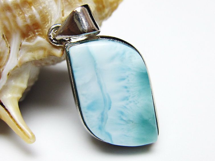 ラリマー ペンダント [T495-4324] 1枚目