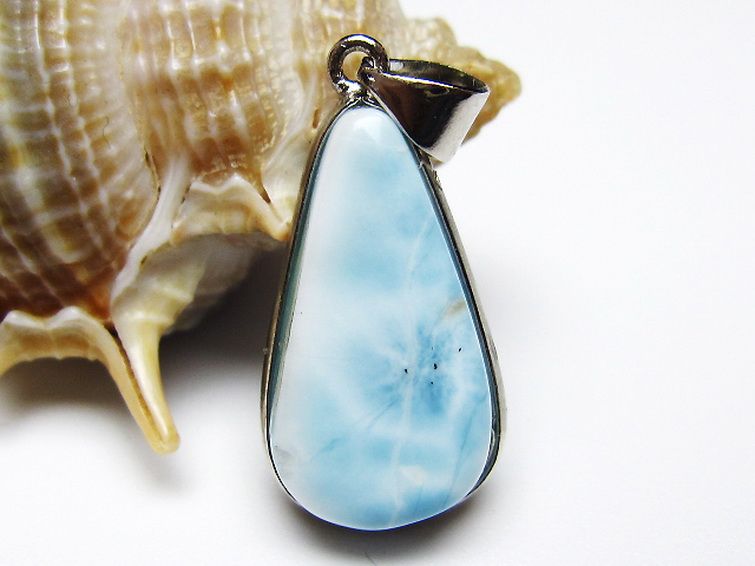 ラリマー ペンダント [T495-4325] 1枚目