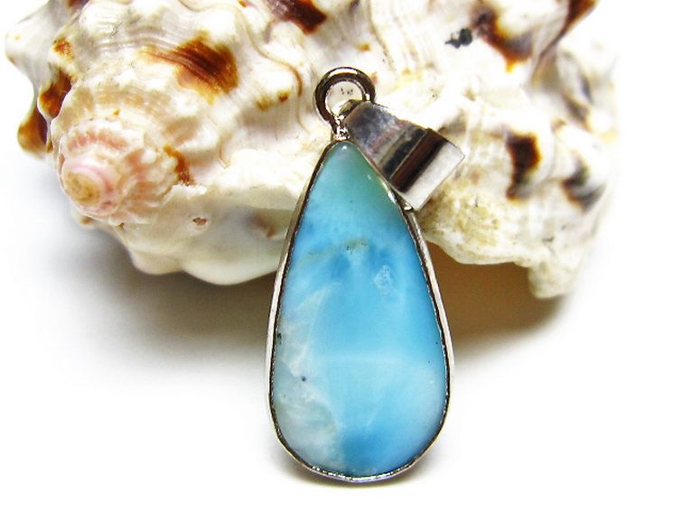 ラリマー ペンダント [t495-4357] 1枚目