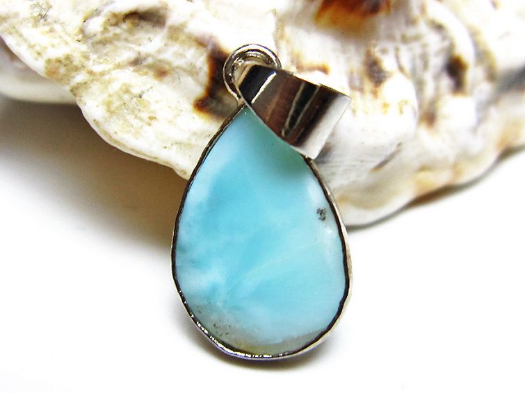 ラリマー ペンダント [t495-4368] 1枚目