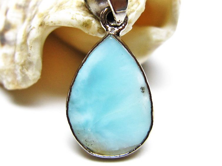 ラリマー ペンダント [t495-4368] 2枚目