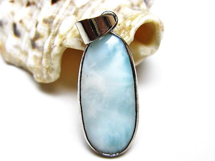 ラリマー ペンダント [t495-4388] 2枚目