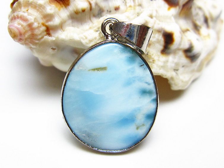 ラリマー ペンダント [t495-4407] 1枚目