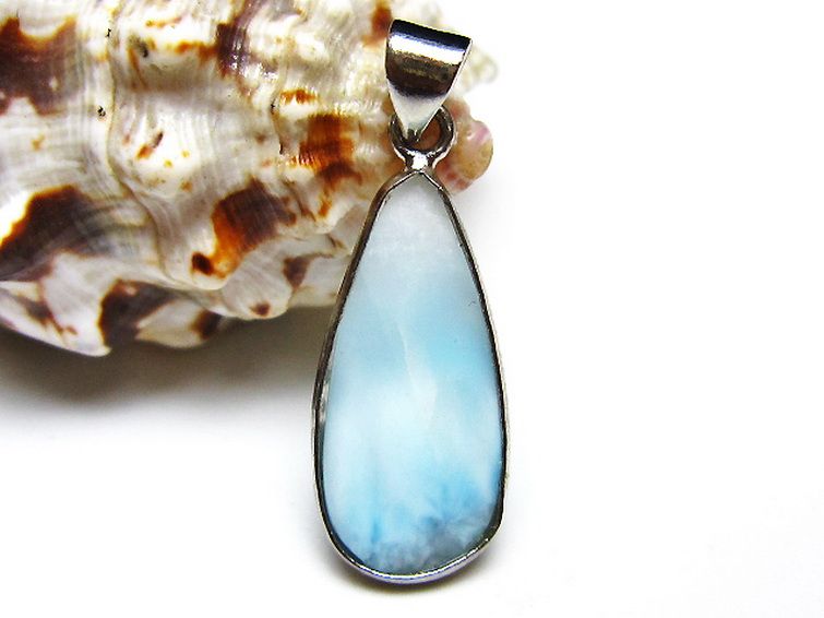 ラリマー ペンダント [t495-4410] 1枚目