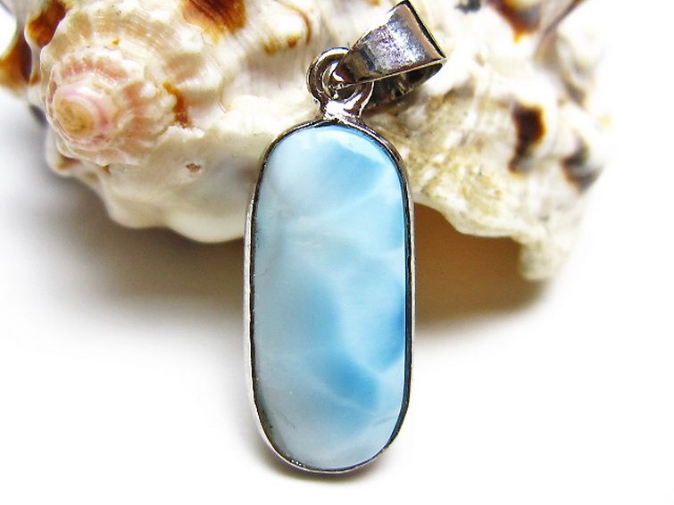 ラリマー ペンダント [t495-4416] 1枚目