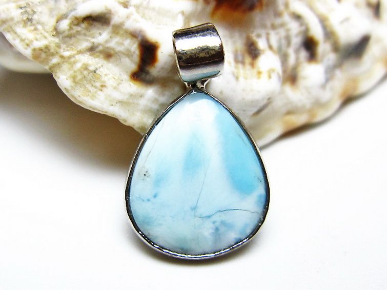 ラリマー ペンダント [t495-4419] 1枚目