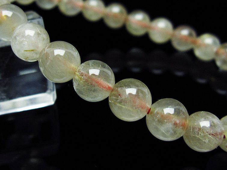 金針ルチル水晶 ブレスレット 7mm [t5-21444] 3枚目