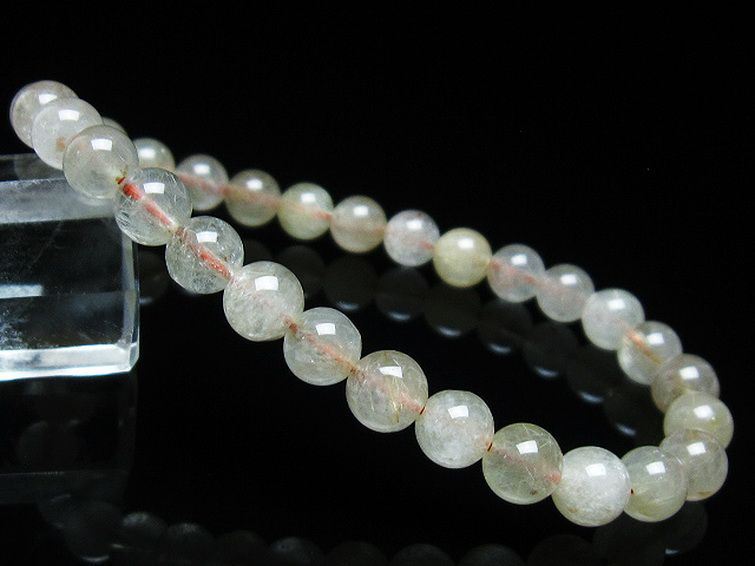 金針ルチル水晶 ブレスレット 7mm [t5-21815] 1枚目