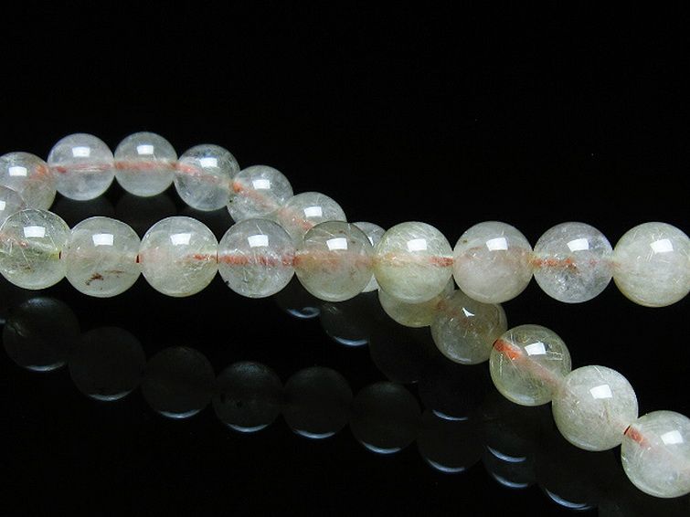 金針ルチル水晶 ブレスレット 7mm [t5-21815] 2枚目