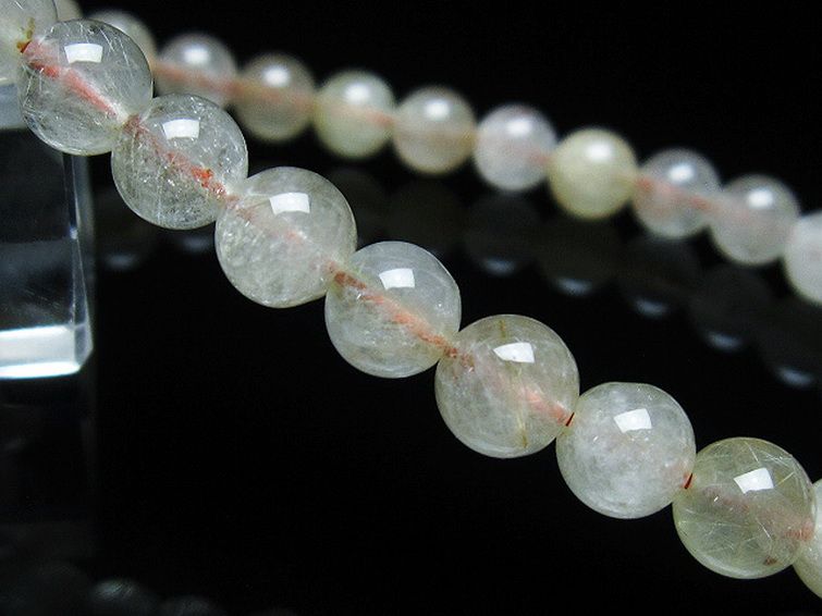 金針ルチル水晶 ブレスレット 7mm [t5-21815] 3枚目