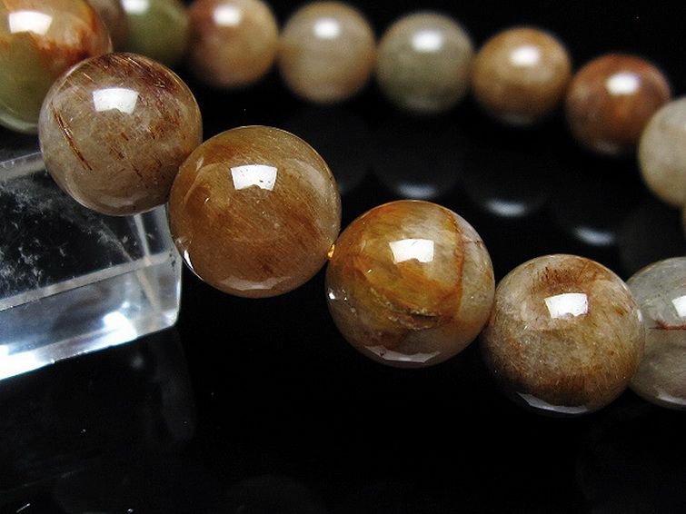 金針ルチル水晶 ブレスレット 12mm [t5-21891] 3枚目