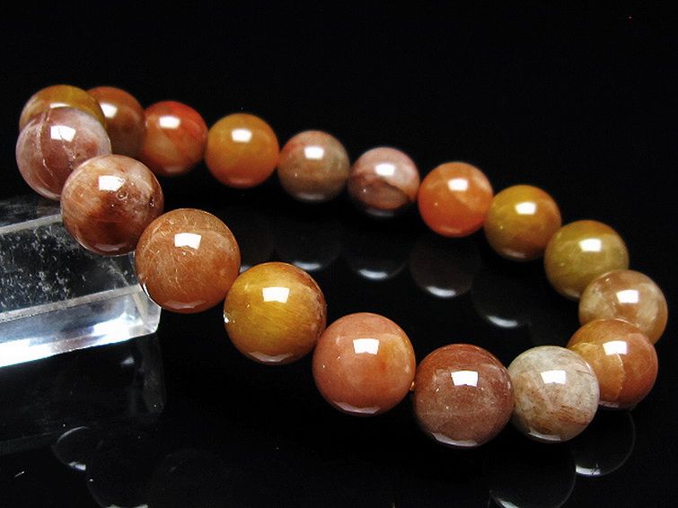 金針ルチル水晶 ブレスレット 11mm [t5-21892] 1枚目