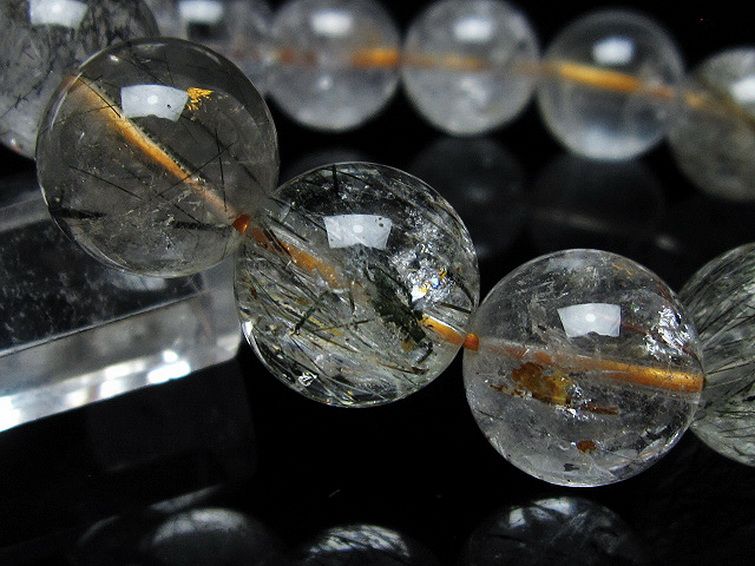 金針ルチル水晶 ブレスレット 15mm [t5-21906] 3枚目