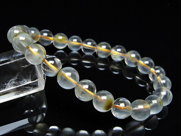 金針ルチル水晶 ブレスレット 8mm [t5-21962] 1枚目