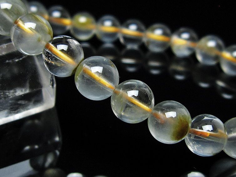 金針ルチル水晶 ブレスレット 8mm [t5-21962] 3枚目