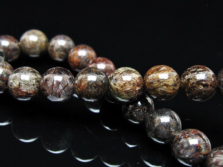 金針ルチル水晶 ブレスレット 8mm [t5-21996] 2枚目