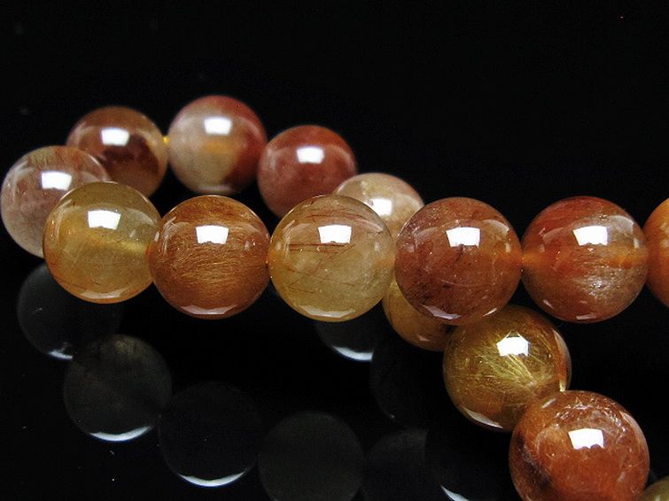 金針ルチル水晶 ブレスレット 11mm [t5-22031] 2枚目