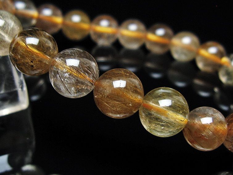 金針ルチル水晶 ブレスレット 8mm [t5-22111] 3枚目