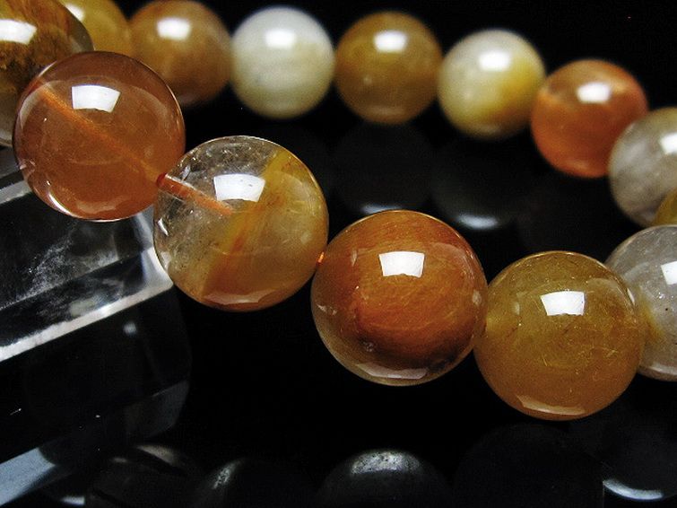 金針ルチル水晶 ブレスレット 15mm [t5-22119] 3枚目