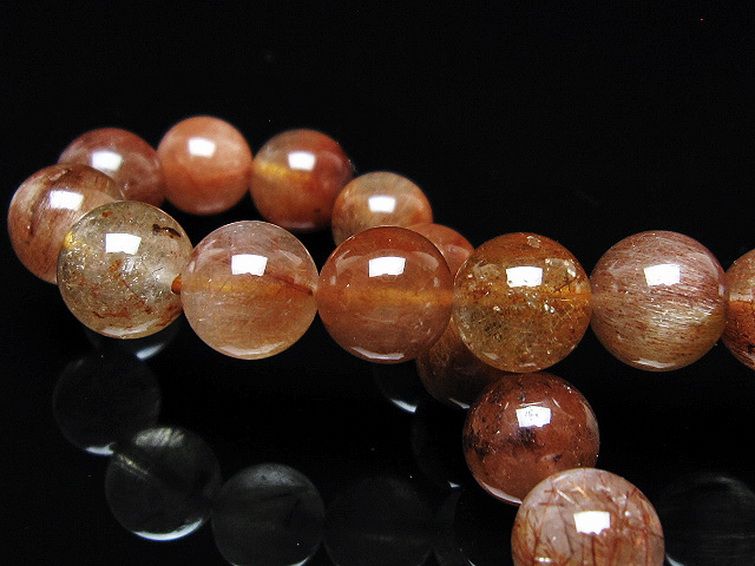金針ルチル水晶 ブレスレット 10mm [t5-22124] 2枚目