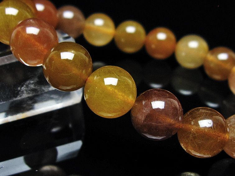 金針ルチル水晶 ブレスレット 10mm [t5-22136] 3枚目