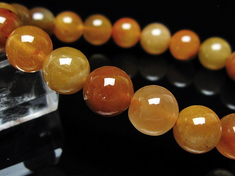 金針ルチル水晶 ブレスレット 10mm [t5-22138] 3枚目