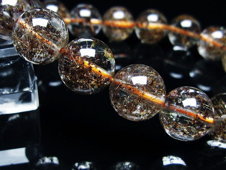 金針ルチル水晶 ブレスレット 12mm [t50-10200] 3枚目