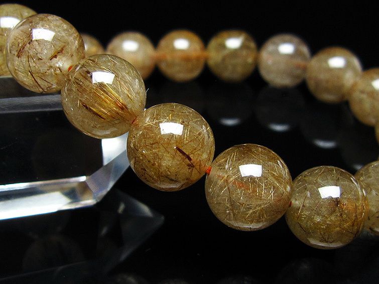 ガーデン水晶 ルチル入り ブレスレット 12mm [t50-10301] 3枚目