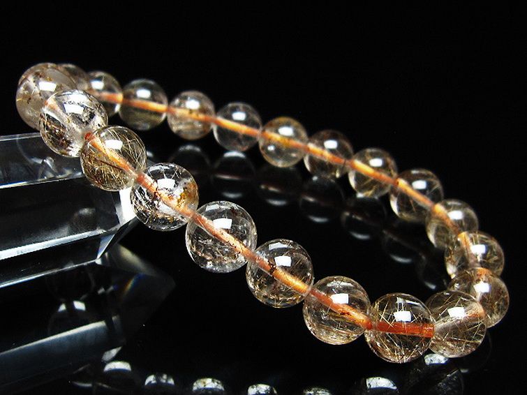 ガーデン水晶 ルチル入り ブレスレット 8mm [t50-10365] 1枚目