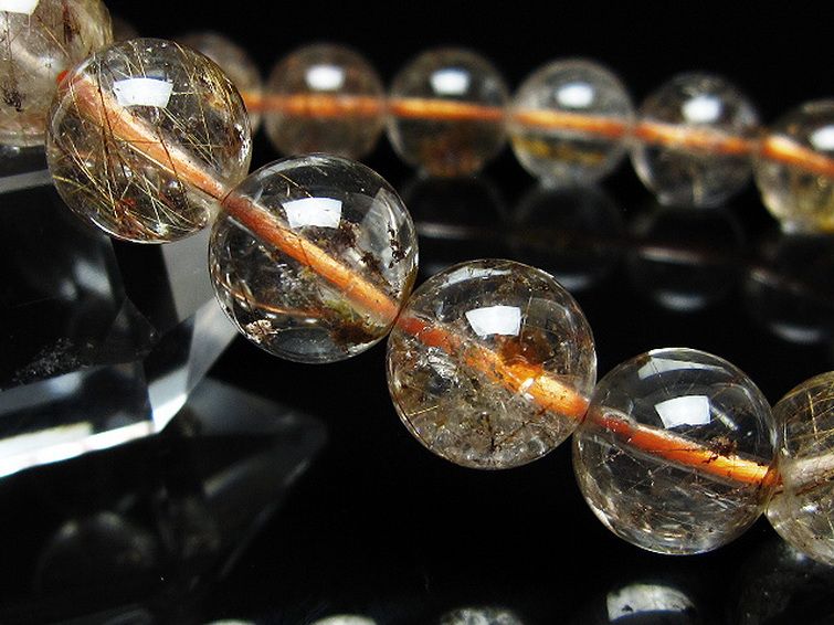 ガーデン水晶 ルチル入り ブレスレット 12mm [t50-10401] 3枚目