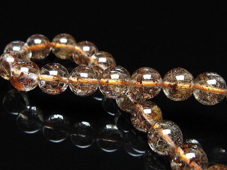 ガーデン水晶 ルチル入り ブレスレット 8mm [t50-10449] 2枚目