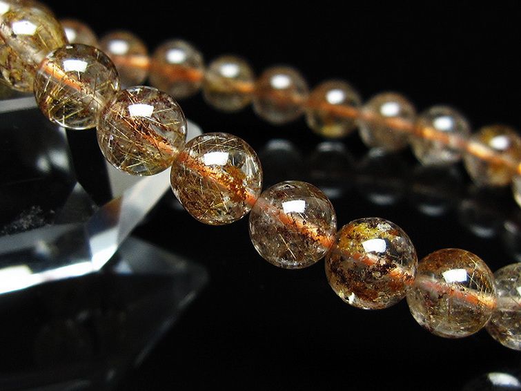 ガーデン水晶 ルチル入り ブレスレット 8mm [t50-10451] 3枚目