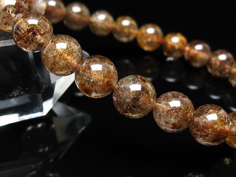 ガーデン水晶 ルチル入り ブレスレット 8mm [t50-10469] 3枚目