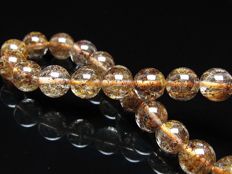 ガーデン水晶 ルチル入り ブレスレット 8mm [t50-10495] 2枚目