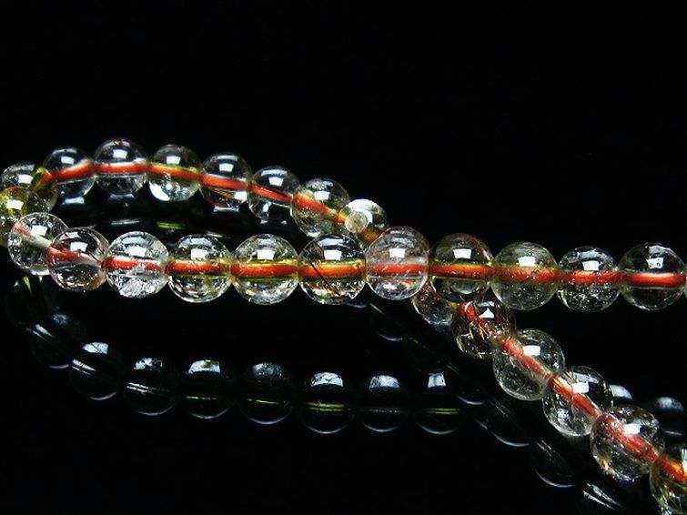 金針ルチル水晶 ブレスレット 5mm [T50-8960] 2枚目