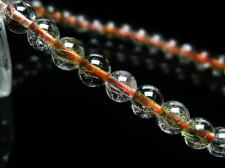 金針ルチル水晶 ブレスレット 5mm [T50-8960] 3枚目