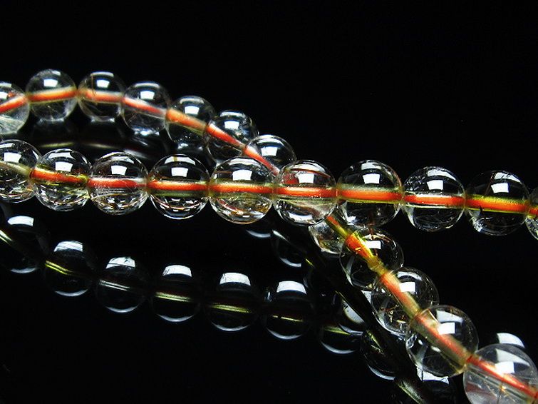 金針ルチル水晶 ブレスレット 7mm [t50-9060] 2枚目