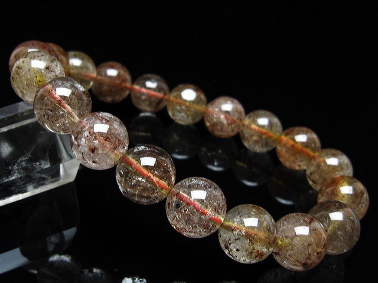 金針ルチル水晶 ブレスレット 11mm [t50-9265] 1枚目