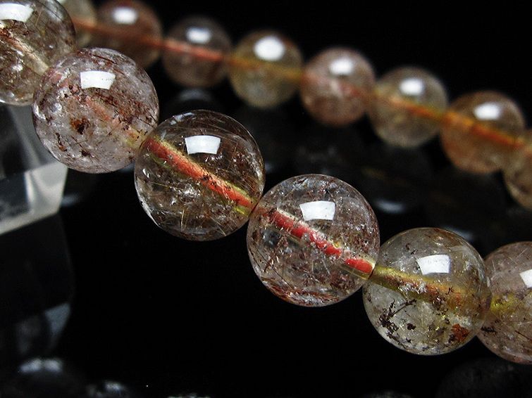 金針ルチル水晶 ブレスレット 11mm [t50-9265] 3枚目