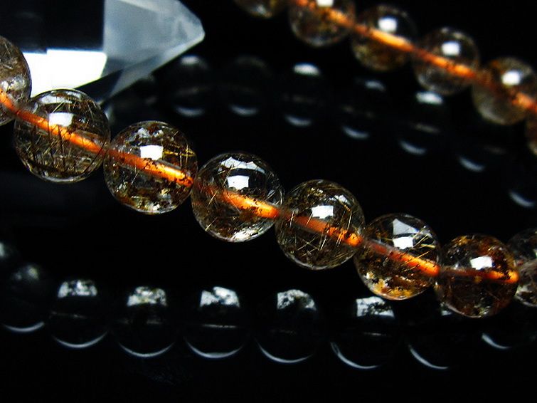 ガーデン水晶 ルチル入り  ブレスレット 8mm [T50-9543] 3枚目