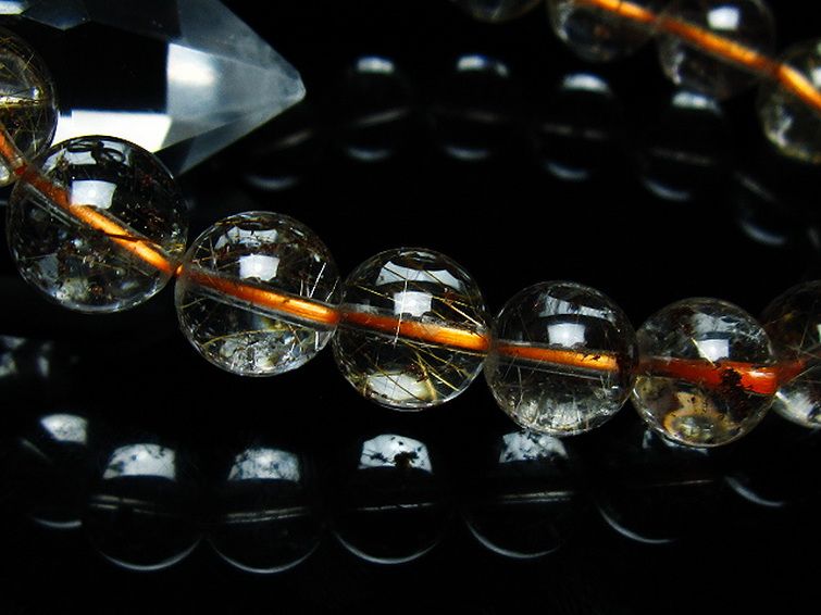 ガーデン水晶 ルチル入り  ブレスレット 10mm [T50-9604] 3枚目