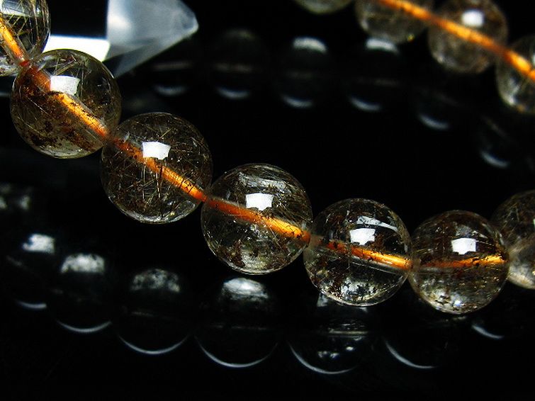 ガーデン水晶 ルチル入り ブレスレット 11mm [t50-9606] 3枚目