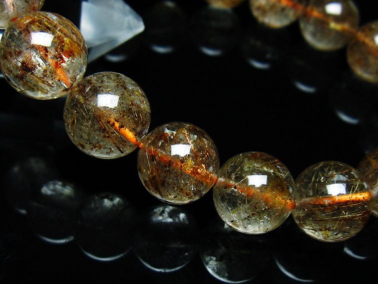 ガーデン水晶 ルチル入り ブレスレット 12mm [t50-9609] 3枚目