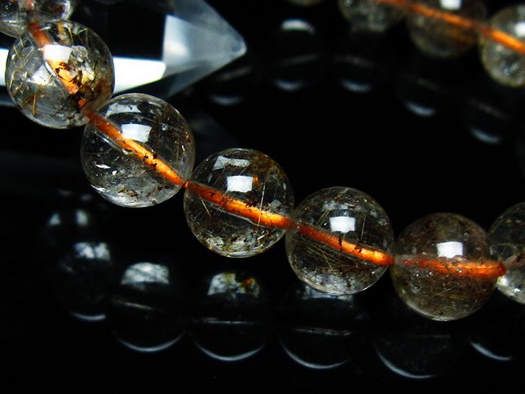 ガーデン水晶 ルチル入り  ブレスレット 12mm [T50-9620] 3枚目