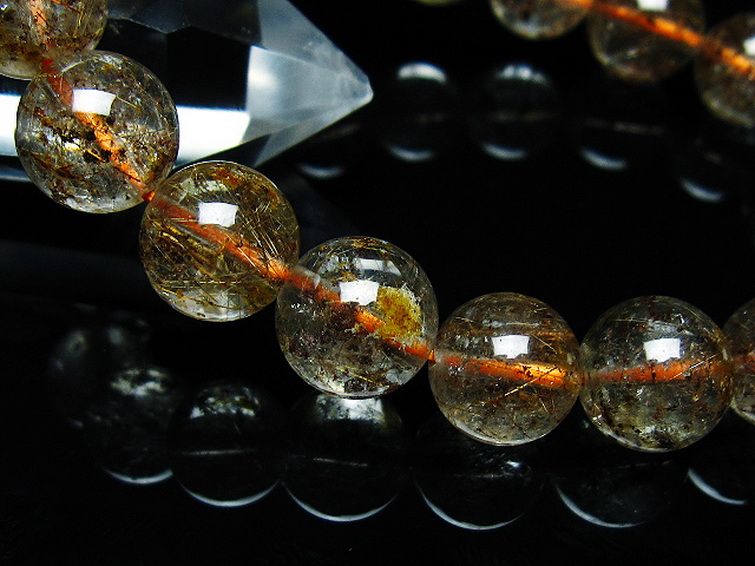 ガーデン水晶 ルチル入り ブレスレット 11mm [t50-9623] 3枚目