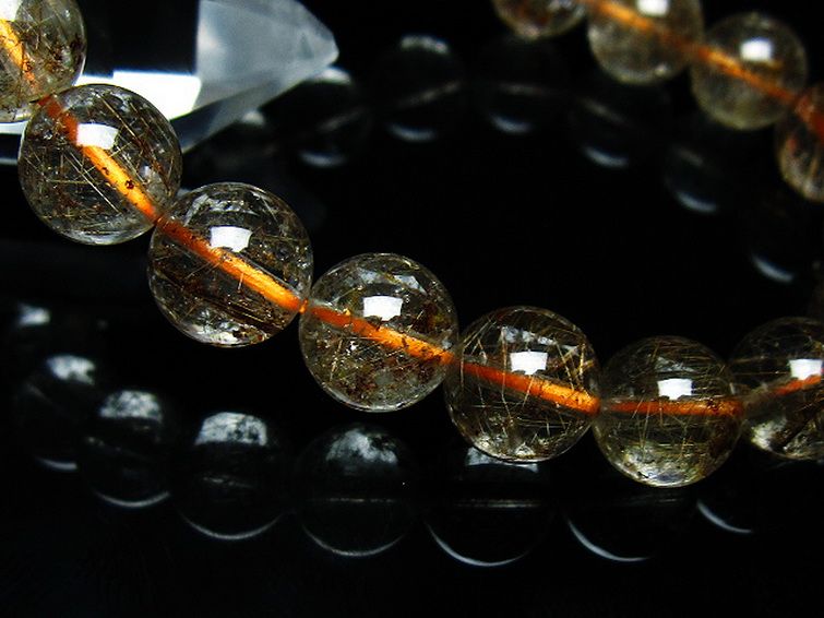 ガーデン水晶 ルチル入り  ブレスレット 10mm [T50-9638] 3枚目